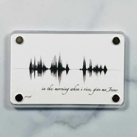 In The Morning When I Rise, Give Me Jesus Soundwave Magnet - Picture 1 of 3